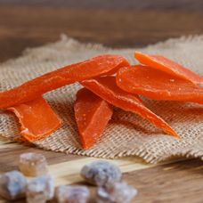 Dried papaya strips